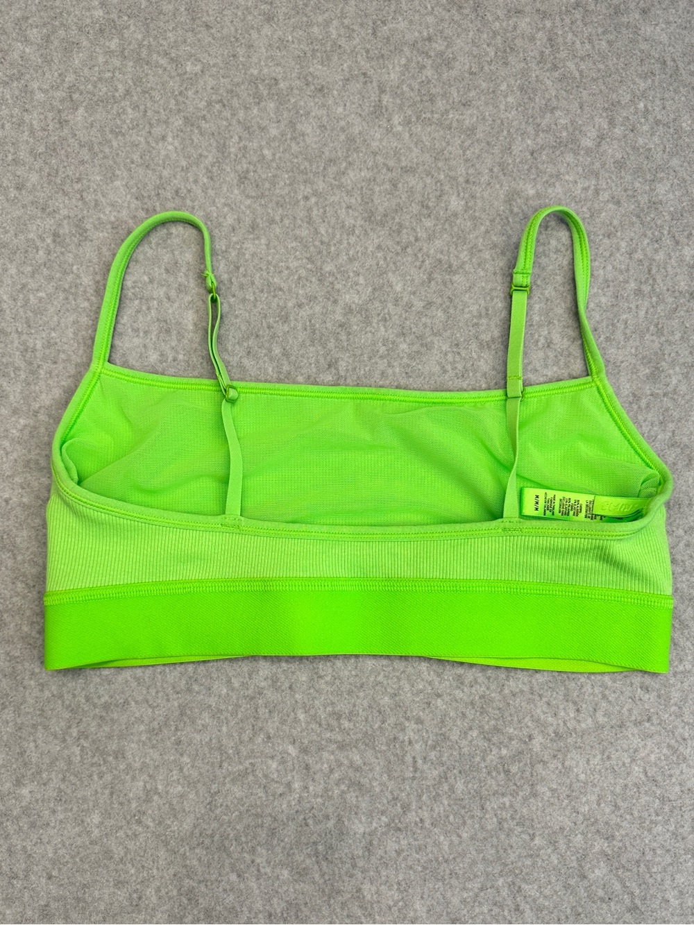 SKIMS Neon Green Ribbed Bralette - Picture 2 of 5